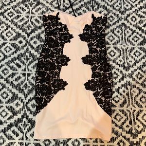 Fitted strapless mini - never worn